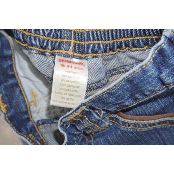 White Boho Blouse + Gymboree Embroidered Horseshoe Jeans Set 18–24 Months - Picture 7 of 7